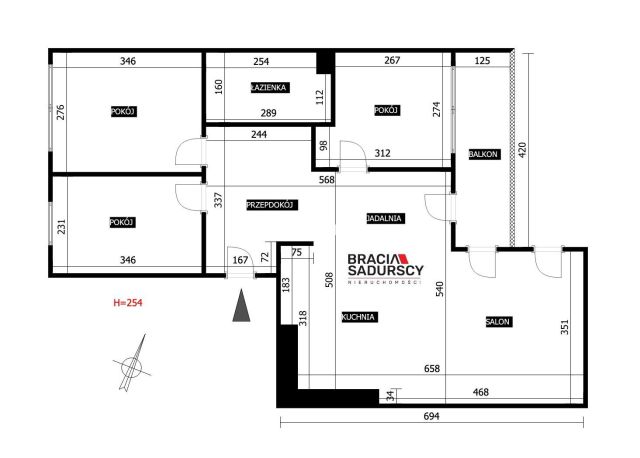 Mieszkanie 4-pokojowe Kraków Bieżanów, ul. Henryka i Karola Czeczów. Zdjęcie 13