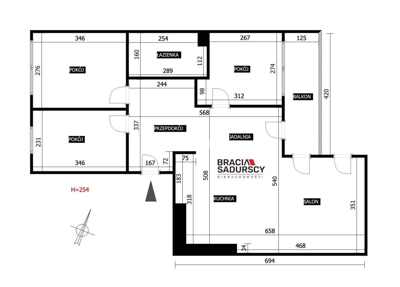 Mieszkanie 4-pokojowe Kraków Bieżanów, ul. Henryka i Karola Czeczów. Zdjęcie 13