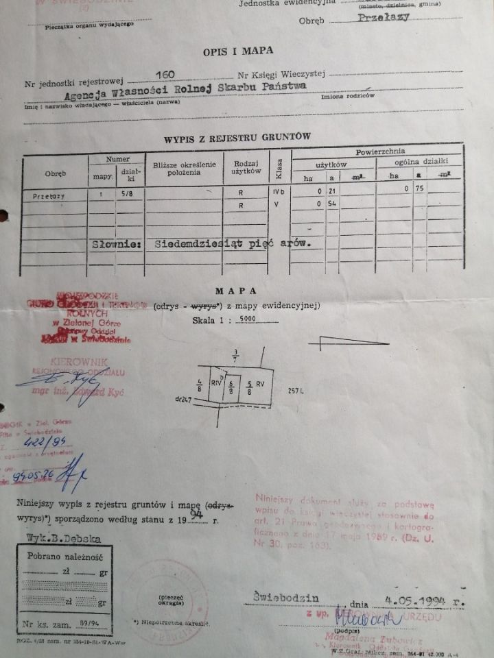 Działka rolna Przełazy. Zdjęcie 3
