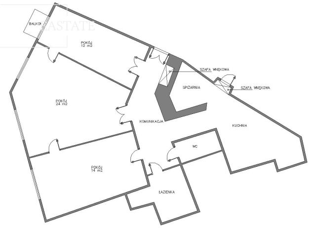 Mieszkanie 3-pokojowe Warszawa Śródmieście, ul. Polna. Zdjęcie 21