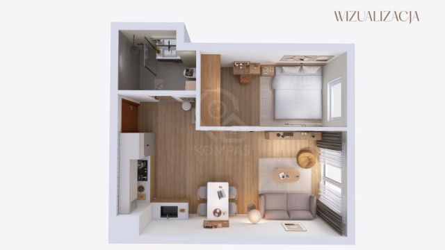 Mieszkanie 2-pokojowe Wrocław Krzyki, ul. Stanisława Drabika. Zdjęcie 16