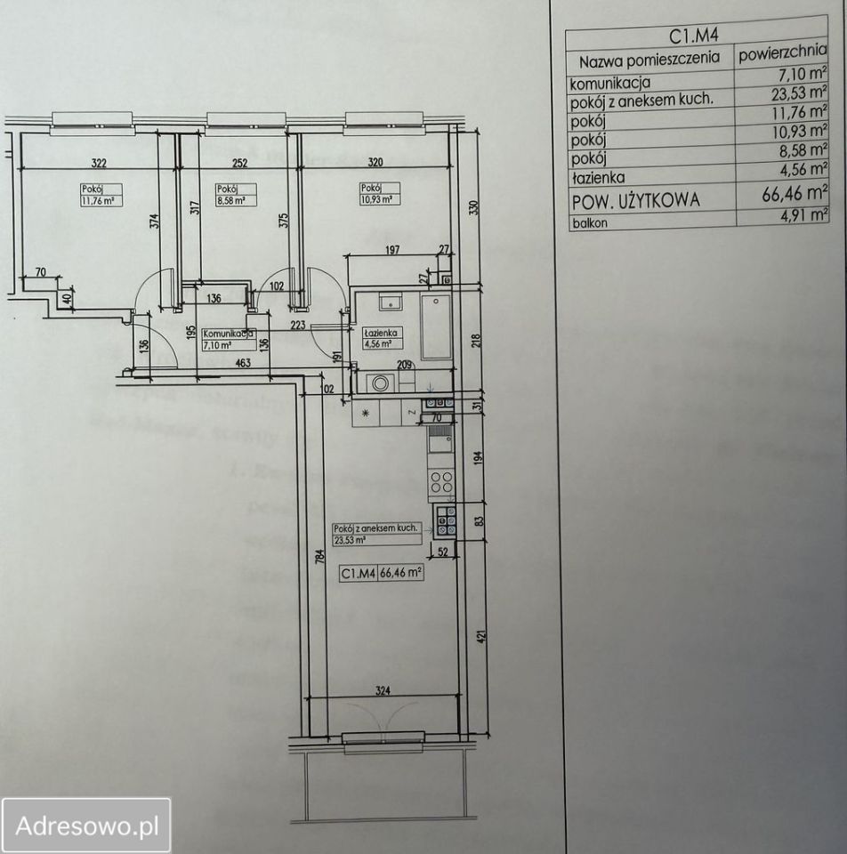 Mieszkanie 4-pokojowe Wrocław Maślice, ul. Zawidowska. Zdjęcie 9