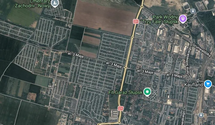 Działka rod Słupsk Centrum, al. 3 Maja