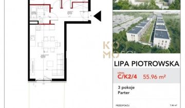 Mieszkanie 3-pokojowe Wrocław Lipa Piotrowska