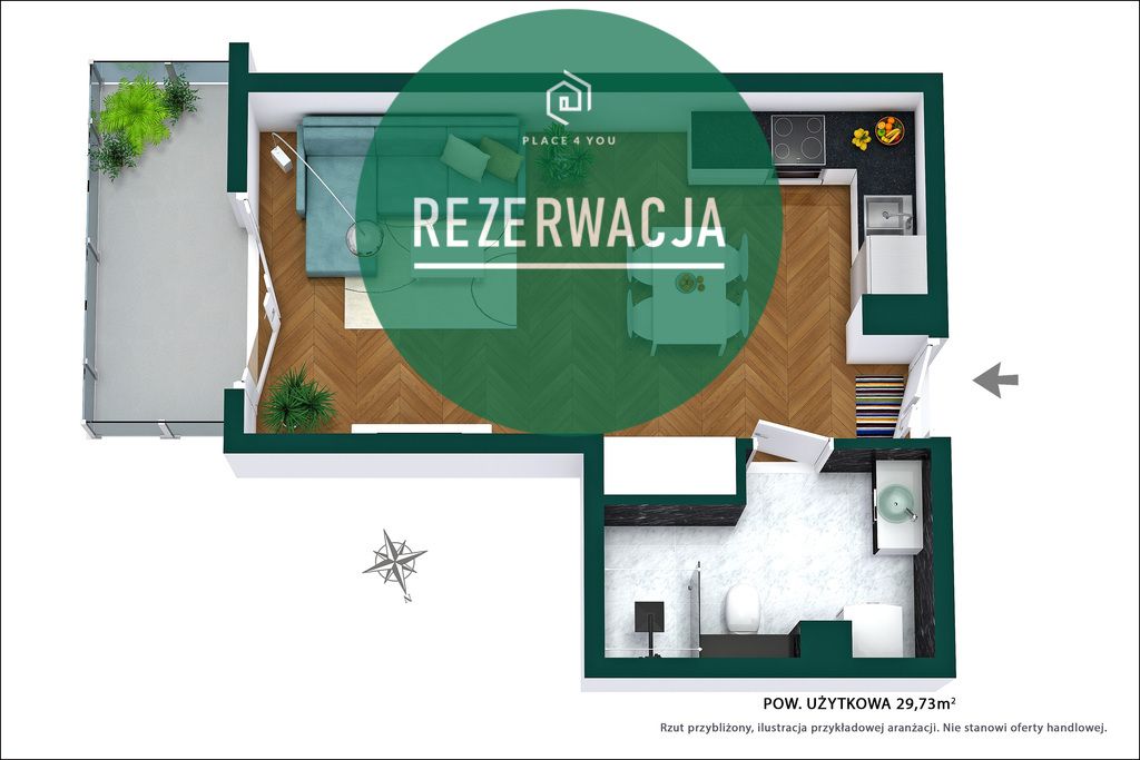 Mieszkanie 1-pokojowe Warszawa Ursynów, ul. Kurantów. Zdjęcie 11