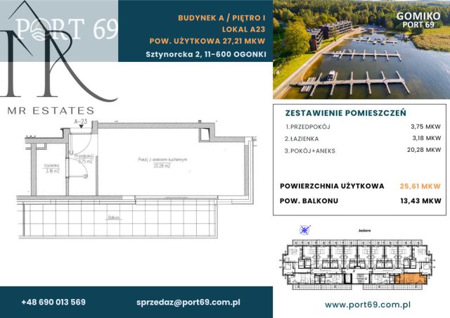 Mieszkanie 1-pokojowe Ogonki, ul. Sztynorcka. Zdjęcie 25