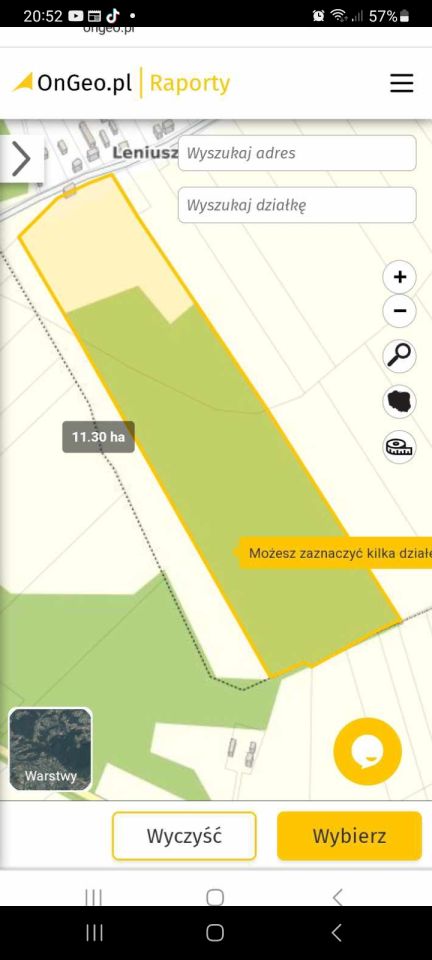 Działka rolna Leniuszki. Zdjęcie 5