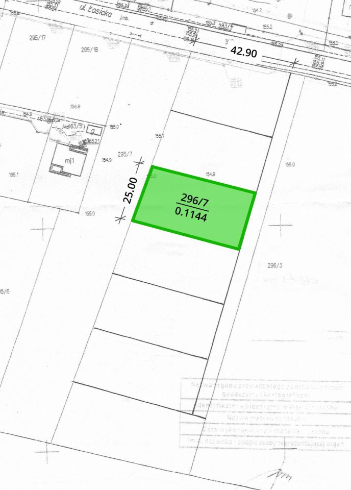 Działka budowlana Leśna Podlaska, ul. Łosicka