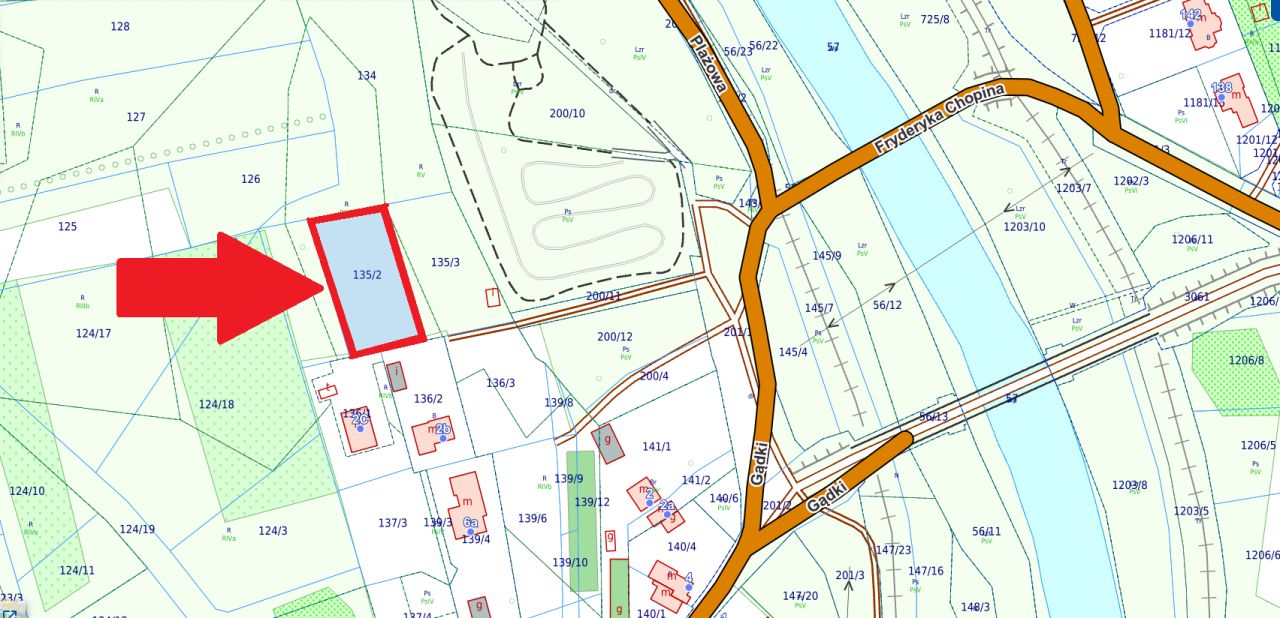 Działka budowlana Jasło Gądki, ul. Gądki