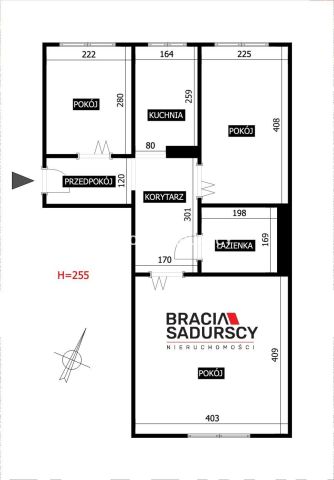 Mieszkanie 3-pokojowe Kraków Nowa Huta, os. Józefa Strusia. Zdjęcie 13