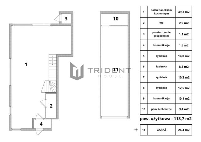 dom szeregowy, 4 pokoje Nowa Wola. Zdjęcie 18