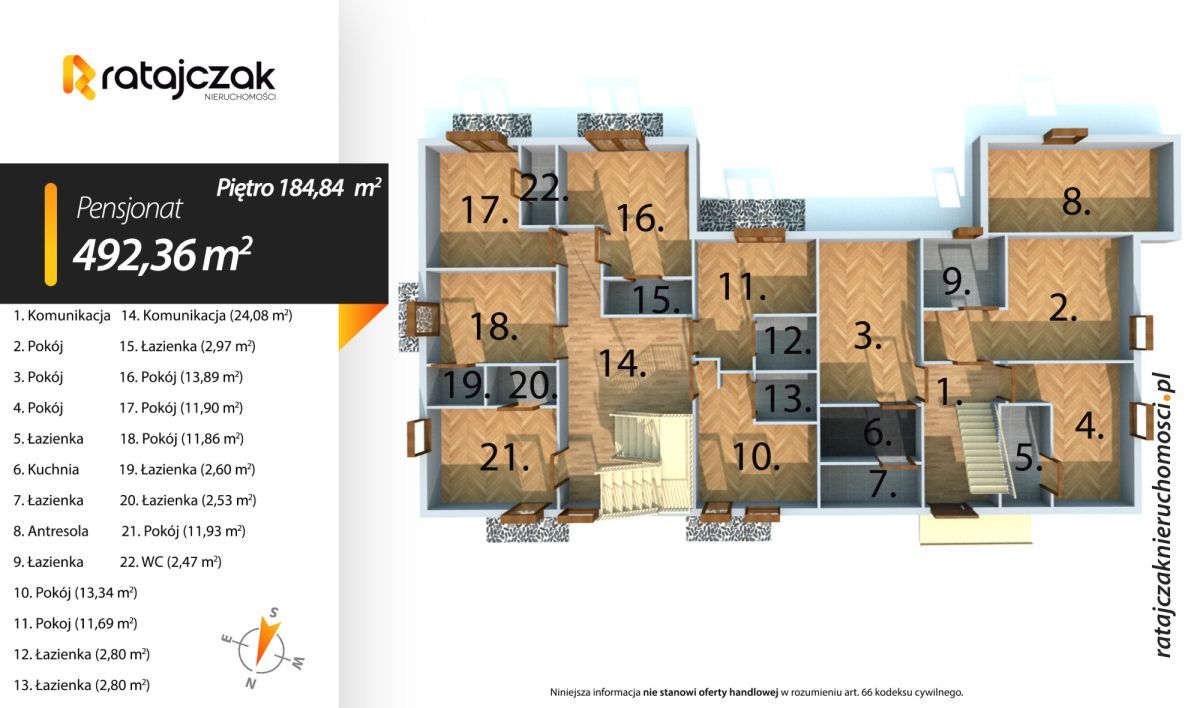 dom wolnostojący Łeba, ul. Władysława Grabskiego. Zdjęcie 21