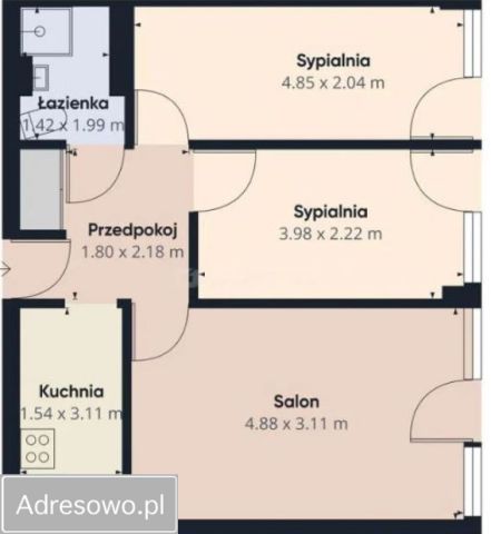 Mieszkanie 3-pokojowe Warszawa Śródmieście. Zdjęcie 14