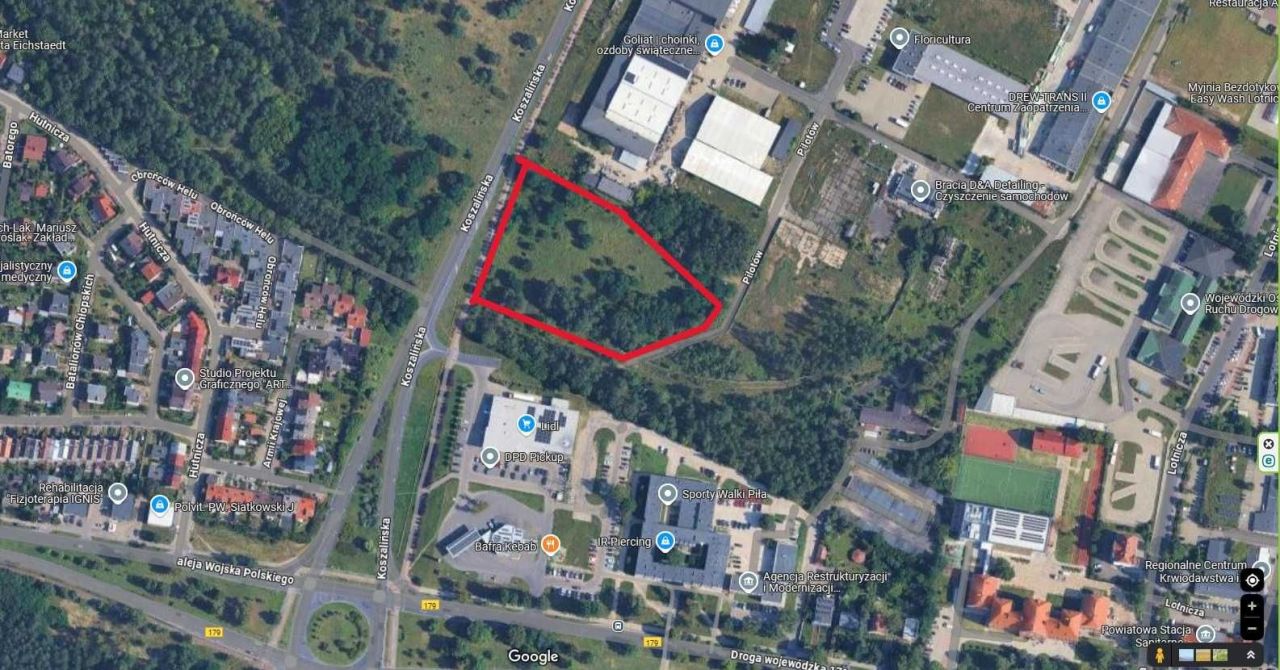 Działka inwestycyjna Piła