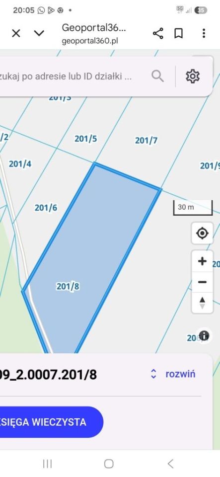 Działka rolna Kopytnik