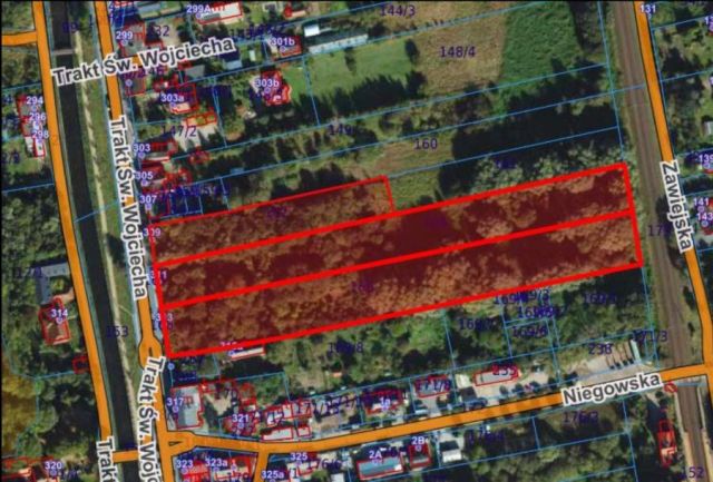 Działka inwestycyjna Gdańsk Orunia, ul. Trakt św. Wojciecha. Zdjęcie 1