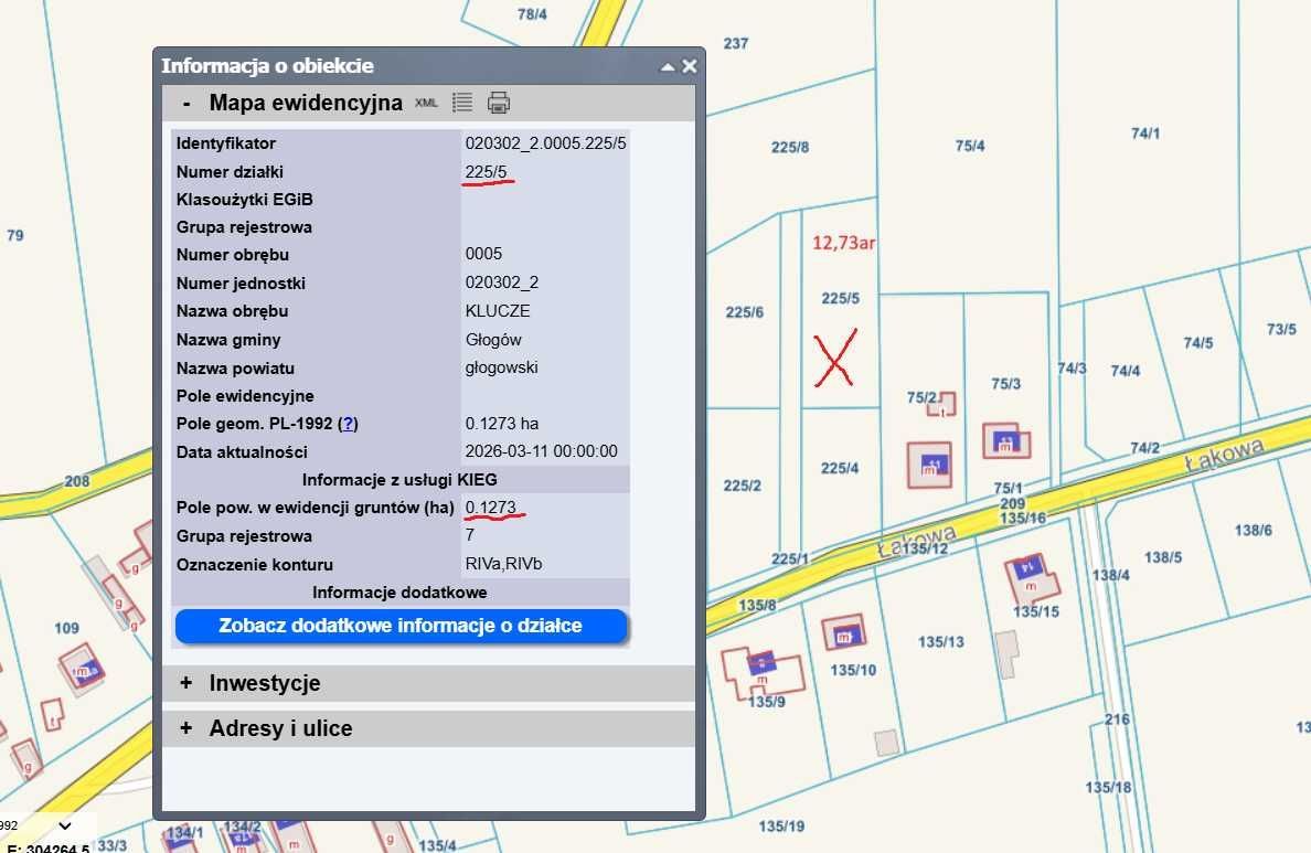Działka budowlana Klucze. Zdjęcie 2