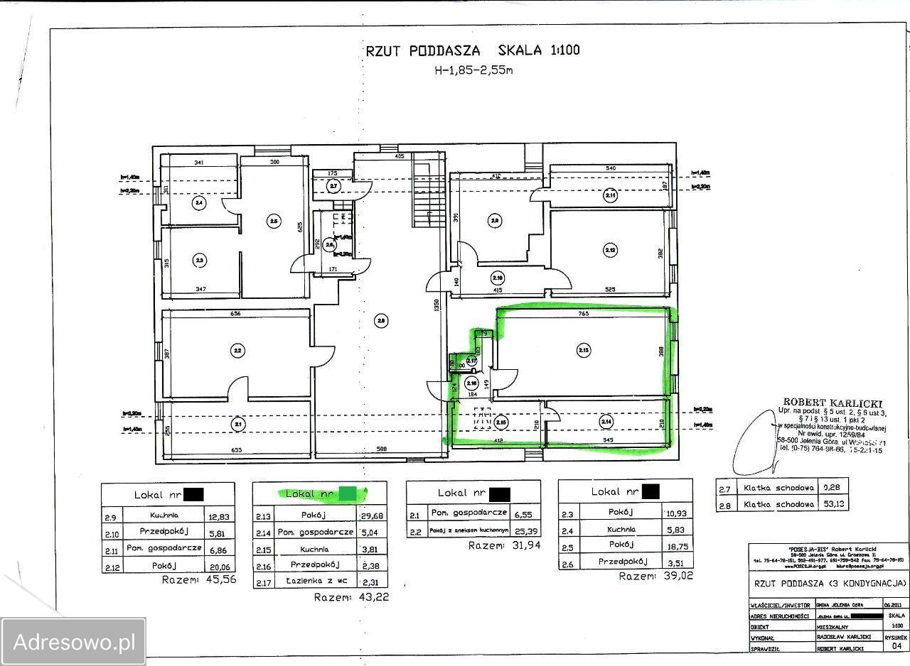Mieszkanie 2-pokojowe Jelenia Góra Centrum, ul. Jana Sobieskiego. Zdjęcie 20