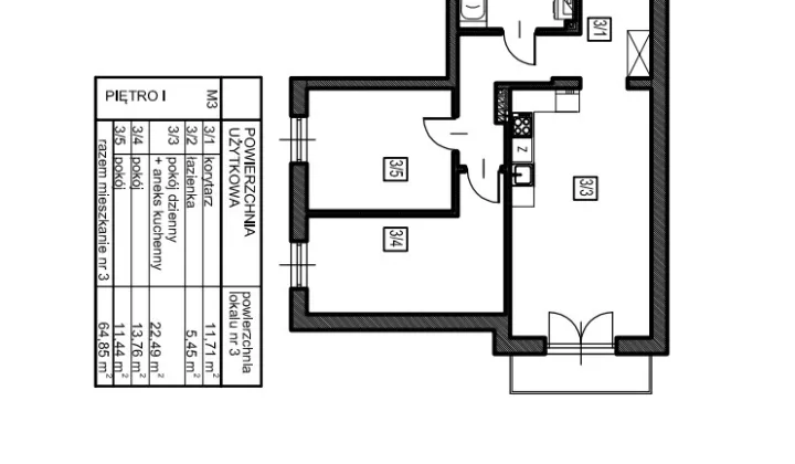 Mieszkanie 3-pokojowe Marki, ul. Królowej Jadwigi