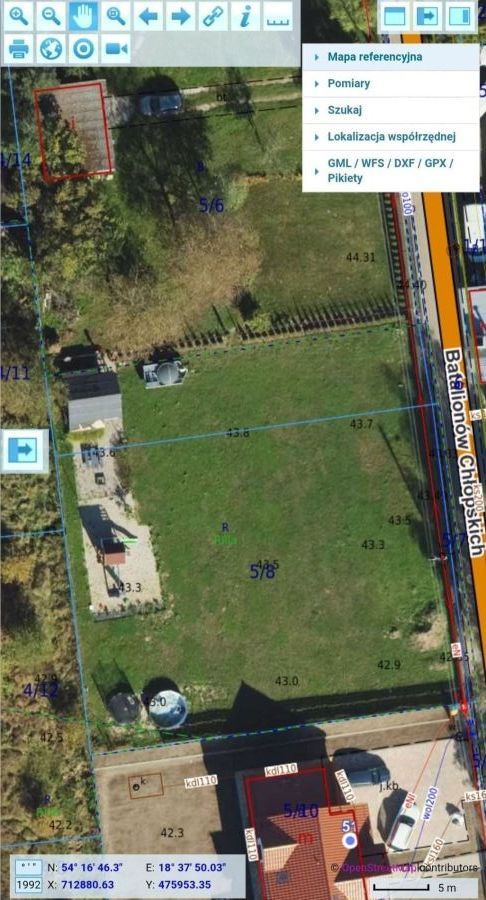 Działka budowlana Gdańsk Lipce, ul. Batalionów Chłopskich