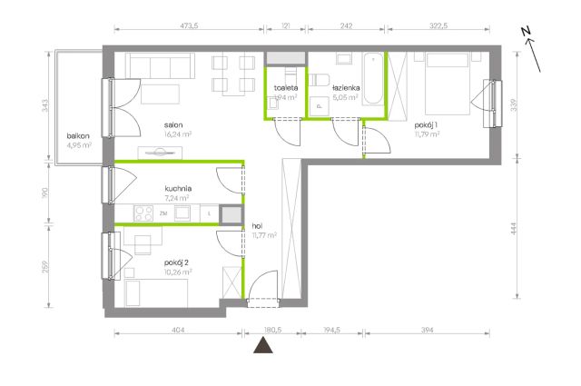 Mieszkanie 3-pokojowe Warszawa Chrzanów, ul. Szeligowska. Zdjęcie 8