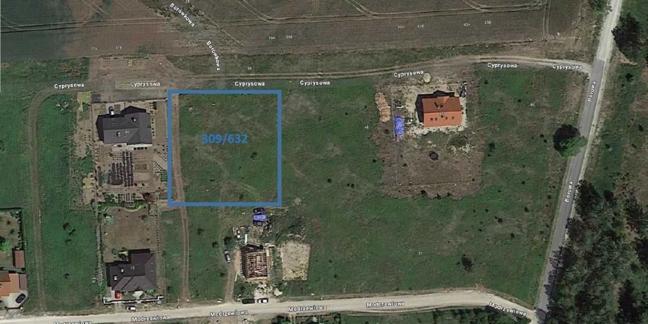 Działka budowlana Nadolice Wielkie, ul. Cyprysowa
