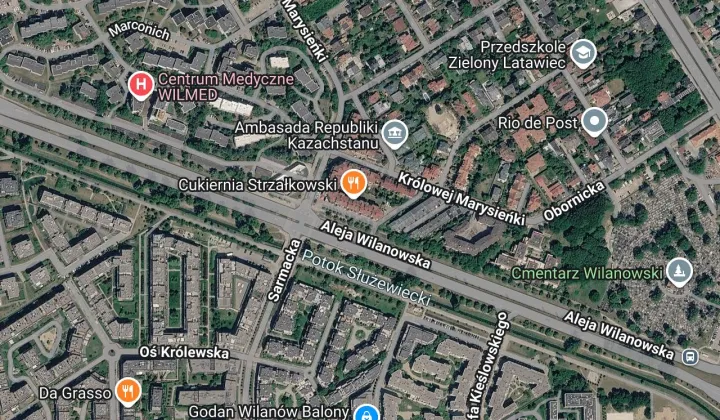 Garaż/miejsce parkingowe Warszawa Wilanów, ul. Kosiarzy