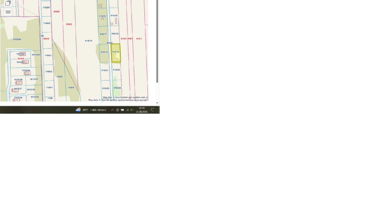 Działka rekreacyjna Chańcza