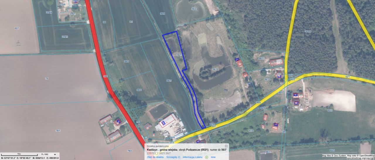 Działka budowlana Podzamcze. Zdjęcie 2