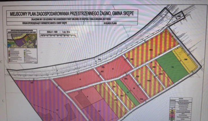 Działka inwestycyjna Skępe
