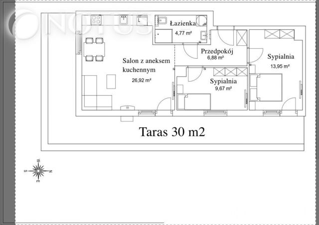 Mieszkanie 3-pokojowe Kraków Ruczaj, ul. Karola Bunscha. Zdjęcie 5