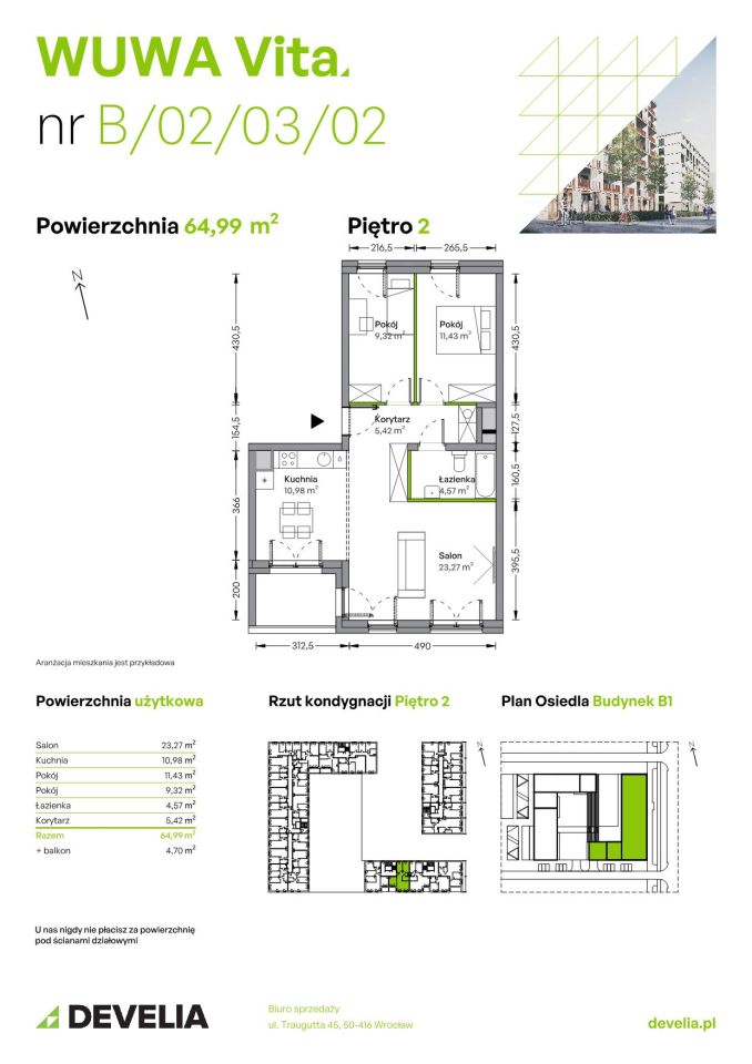 Mieszkanie 3-pokojowe Wrocław Żerniki, ul. Tadeusza Brzozy. Zdjęcie 6