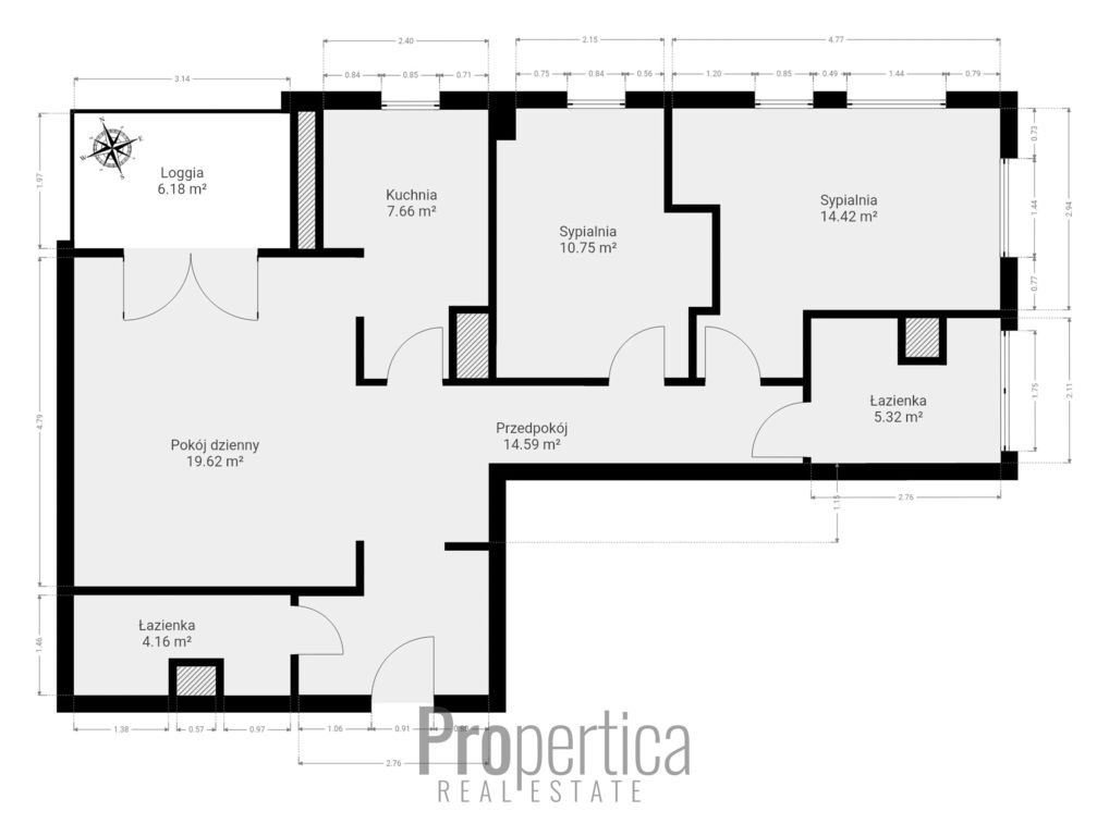 Mieszkanie 3-pokojowe Warszawa Szczęśliwice, ul. Karola Dickensa. Zdjęcie 20