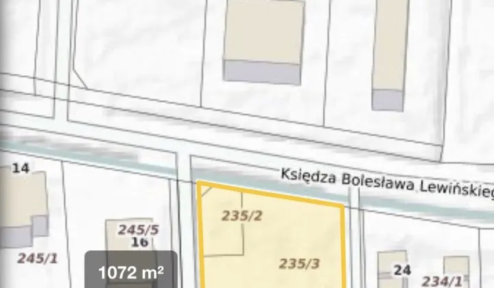 Działka budowlana Karwia, ul. ks. B. Lewińskiego