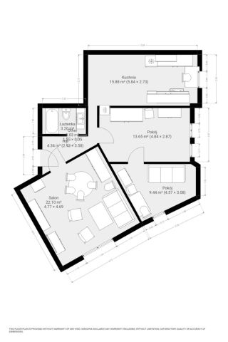 Mieszkanie 3-pokojowe Kłodzko, ul. Stefana Żeromskiego. Zdjęcie 11