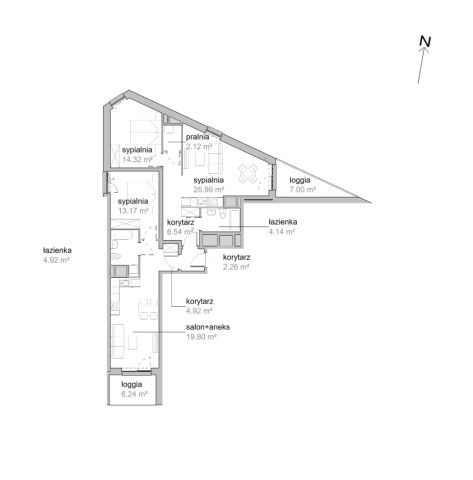 Mieszkanie 4-pokojowe Wrocław Tarnogaj, ul. Piękna. Zdjęcie 7