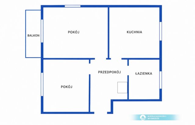 Mieszkanie 2-pokojowe Gdańsk Brzeźno, ul. Walecznych. Zdjęcie 15