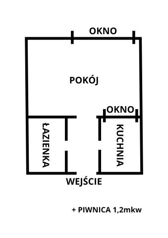 Mieszkanie 1-pokojowe Rypin, ul. dr. Wł. Franciszka Dłutka. Zdjęcie 1