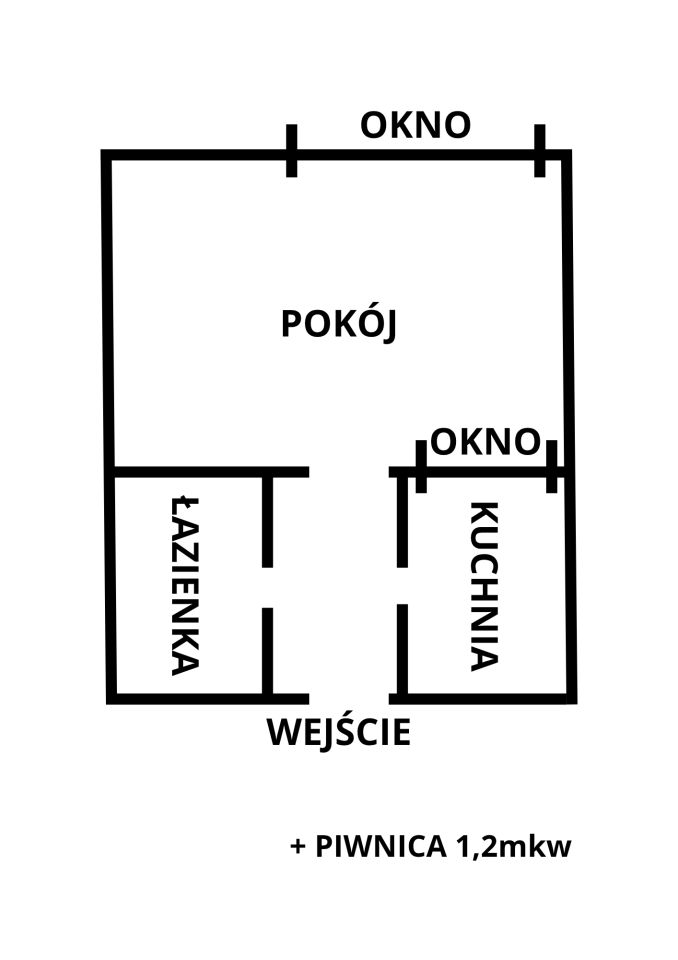 Mieszkanie 1-pokojowe Rypin, ul. dr. Wł. Franciszka Dłutka. Zdjęcie 1