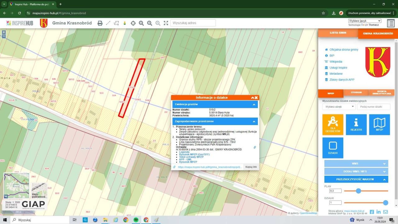 Działka budowlana Stara Huta. Zdjęcie 8
