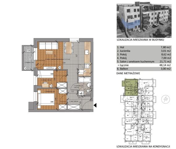 Mieszkanie 3-pokojowe Białystok Starosielce, ul. Klepacka. Zdjęcie 7
