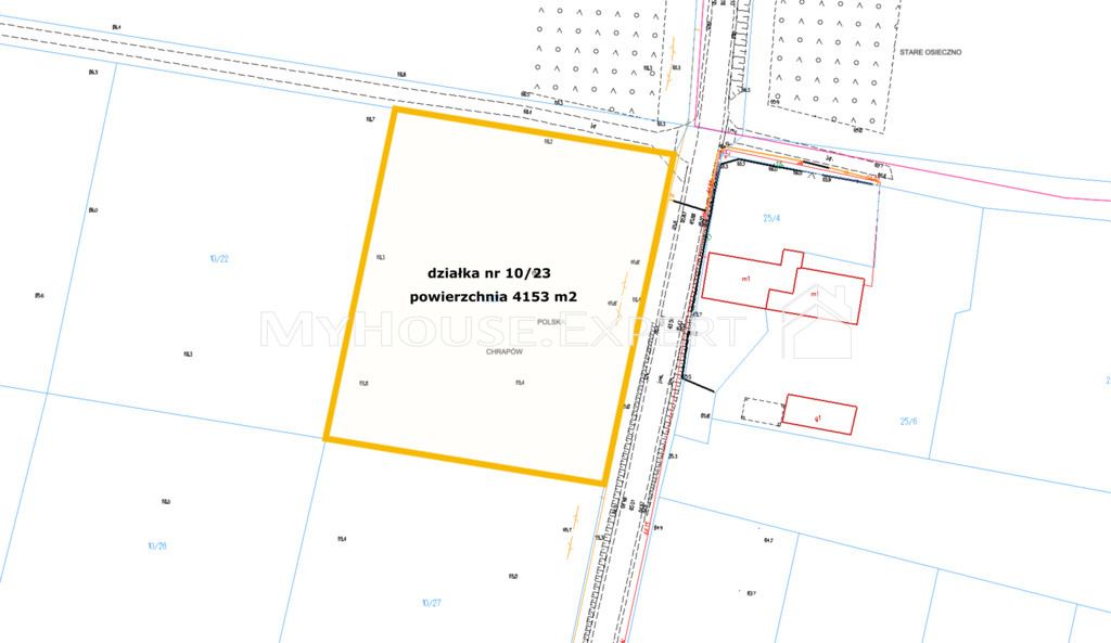 Działka budowlana Chrapów. Zdjęcie 2