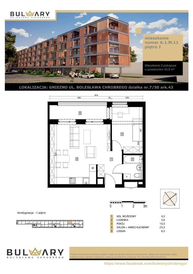 Mieszkanie 2-pokojowe Gniezno, ul. Koszarowa. Zdjęcie 6