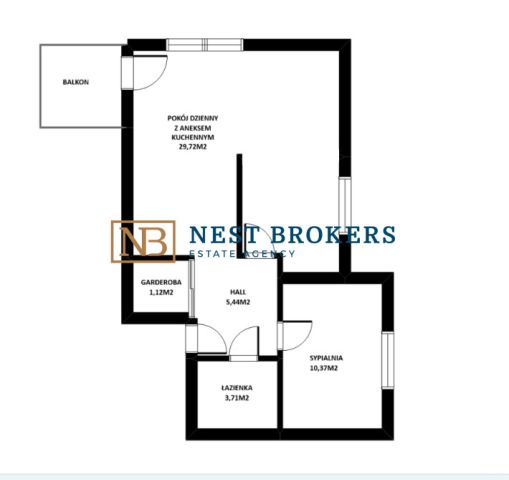 Mieszkanie 2-pokojowe Kraków Kurdwanów, ul. Marii i Bolesława Wysłouchów. Zdjęcie 18