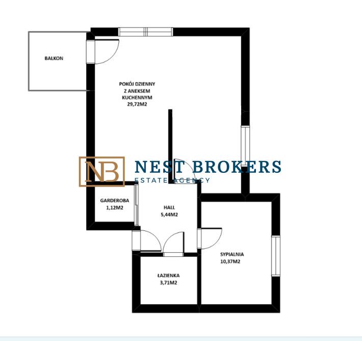 Mieszkanie 2-pokojowe Kraków Kurdwanów, ul. Marii i Bolesława Wysłouchów. Zdjęcie 18