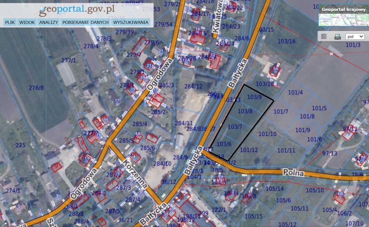 Działka inwestycyjna Rokitnica, ul. Bałtycka. Zdjęcie 5
