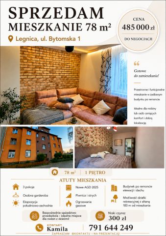 Mieszkanie 3-pokojowe Legnica Piątnica, ul. Wały Rzeczne. Zdjęcie 1