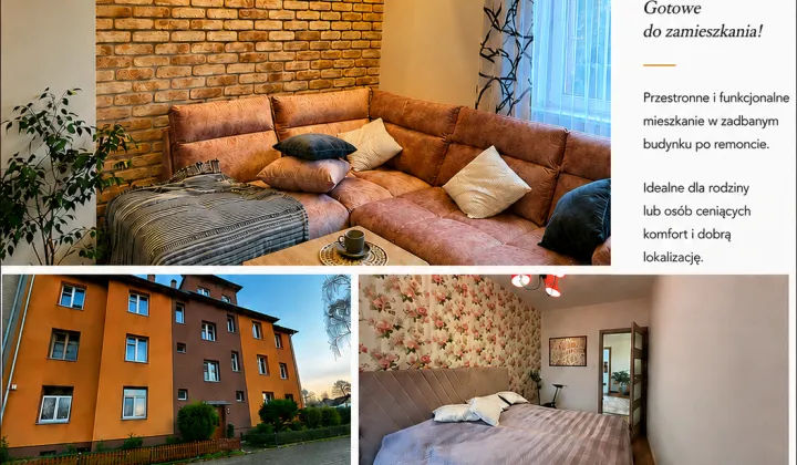 Mieszkanie 3-pokojowe Legnica Piątnica, ul. Wały Rzeczne
