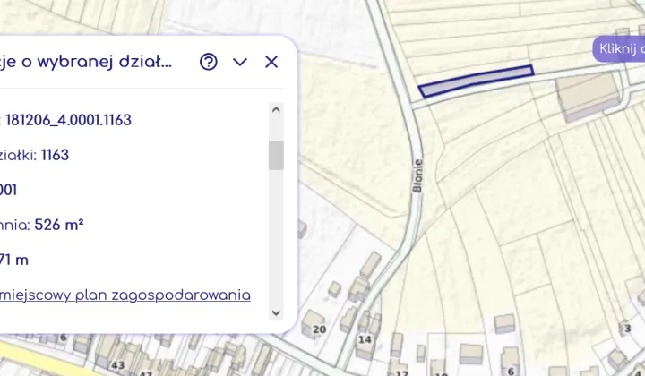 Działka leśna Rudnik nad Sanem, ul. Sandomierska