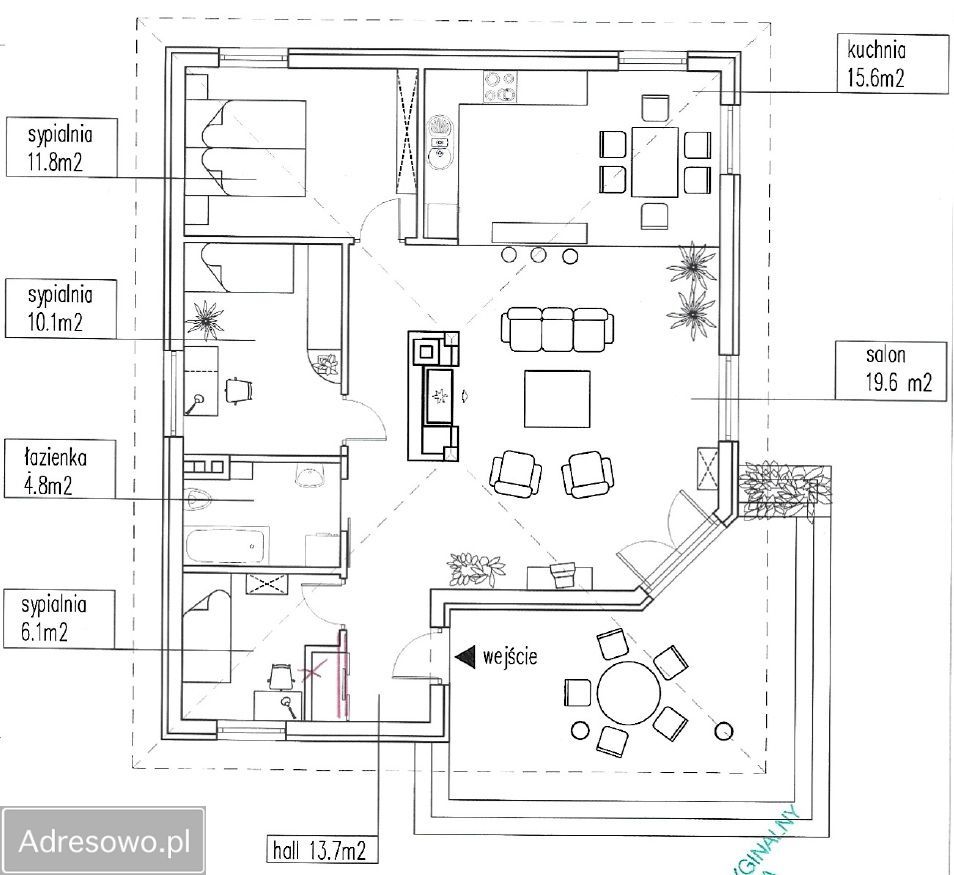 dom wolnostojący, 4 pokoje Jarosławiec, ul. Klonowa. Zdjęcie 6